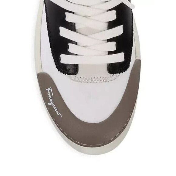 Salvatore Ferragamo Marvelous Borg Leather Sock Sneakers 8 M 41 Men’s New - Picture 13 of 15